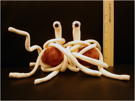 Flying Spaghetti Monster plush toy